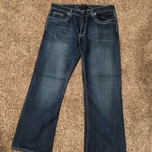 Helix relaxed fit boot cut men’s jeans